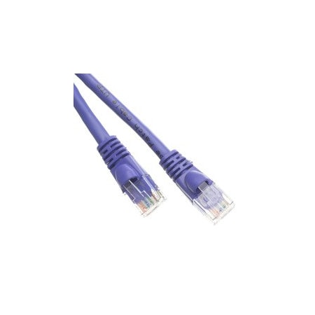 Cable Wholesale Cat6 Purple Copper Ethernet Patch Cable, Snagless/Molded Boot, POE Compliant, 50 foot 10X8-04150